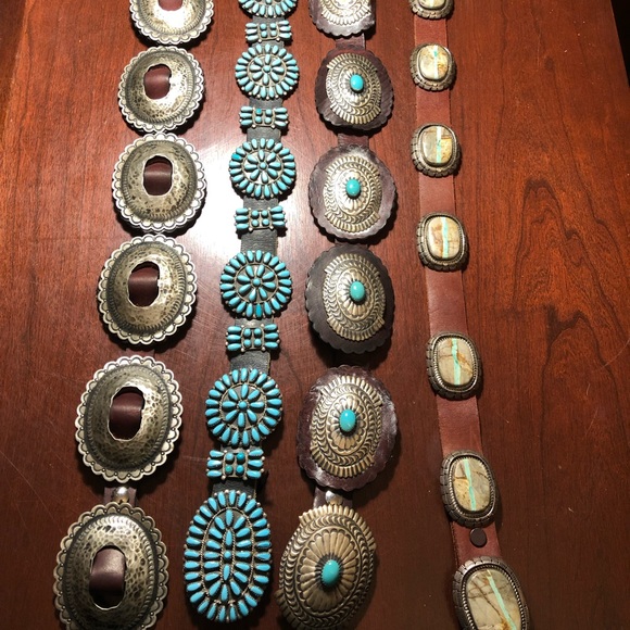 Vintage Concho Belt Turquoise Native American - Picture 5 of 5
